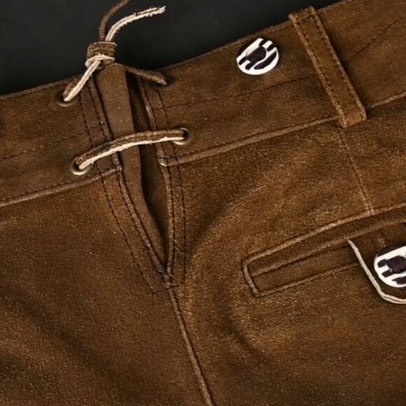 Mens Traditional Oktoberfest Lederhosen Vintage German Lederhosen for Men - Picture 6 of 10